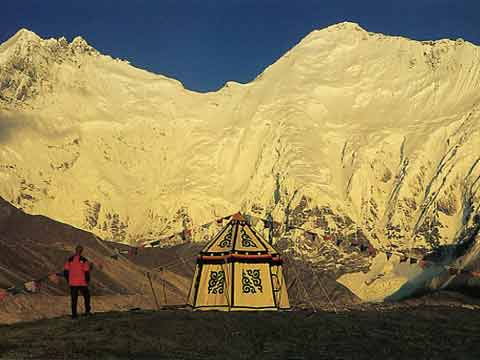 
Lhotse East Face and Everest East Kangshung Face At Dawn From Pethang Ringpo - Climb Every Mountain book
